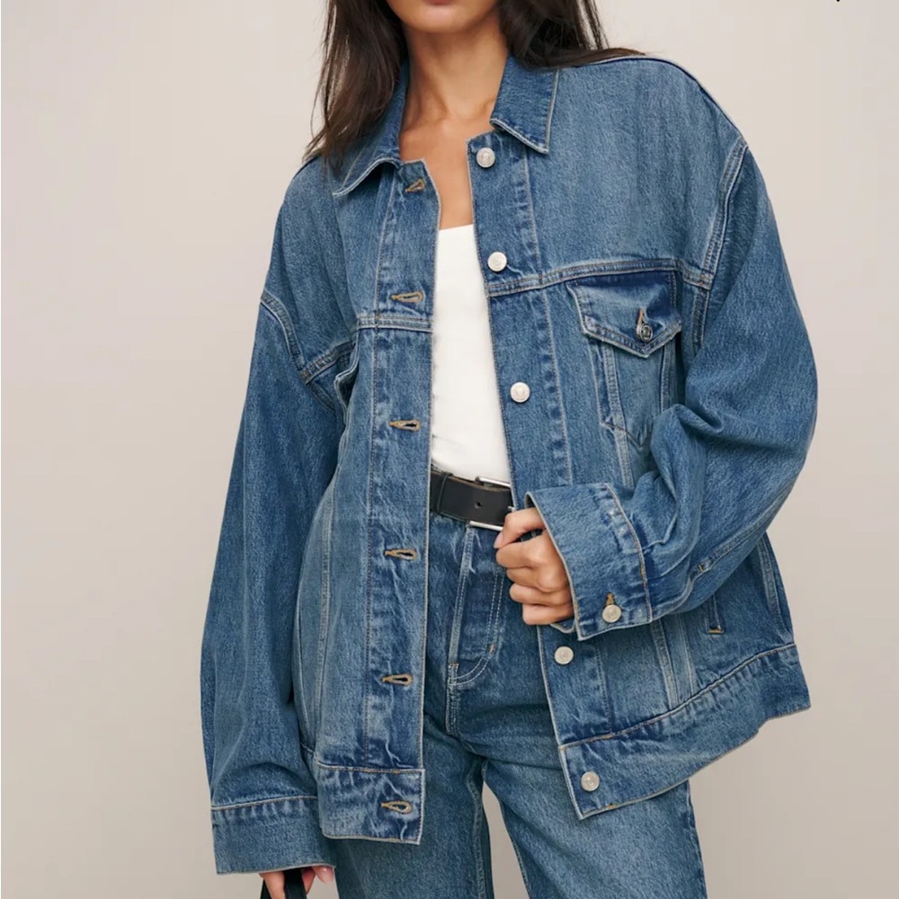 NWOT Reformation Brooks Denim Jacket in Lesina
